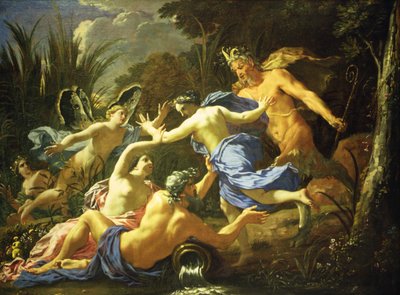 Pan und Syrinx, 1657 von Michel Dorigny